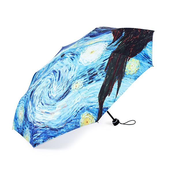 Van-Gogh-Starry-Night-Painting-Sun-Rain-Folding-Anti-UV-Umbrellas-970954