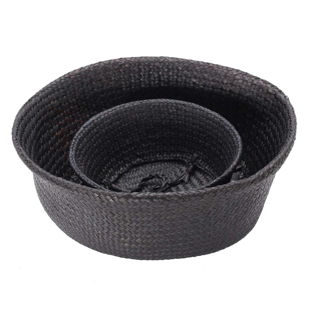 Black-Seagrass-Belly-Basket-Storage-Holder-Plant-Pot-Bag-Home-Decoration-Storage-Baskets-1263488