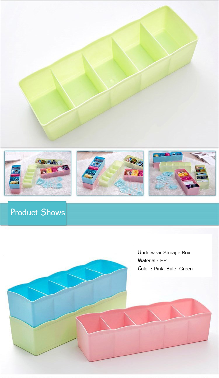 Colorful-Superposable-Multiduty-Stackable-Drawers-Five-Grids-Underwear-Socks-Storage-Box-986607
