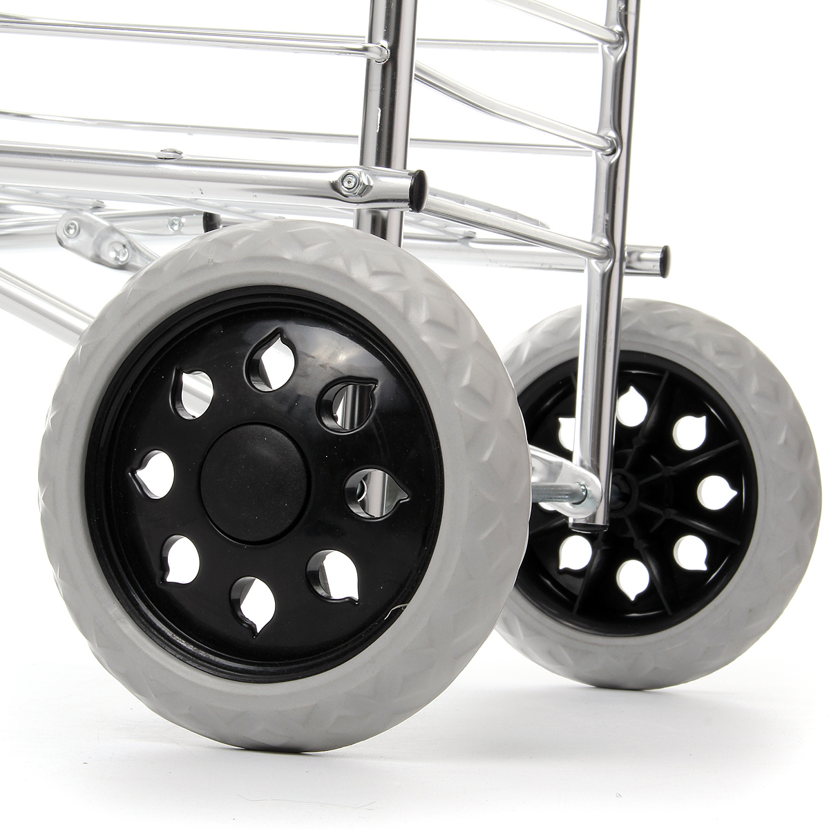 Folding-Portable-Shopping-Basket-Cart-Trolley-Trailer-Two-Wheels-Aluminum-Alloy-1395553