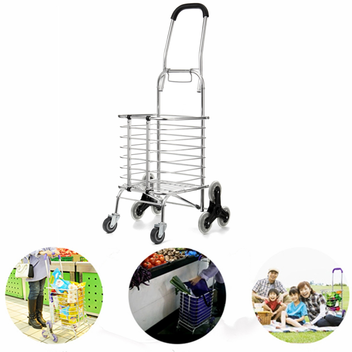 Folding-Portable-Stair-Climbing-Shopping-Cart-Trolley-Ladder-Climb-Eight-Wheels-1395296