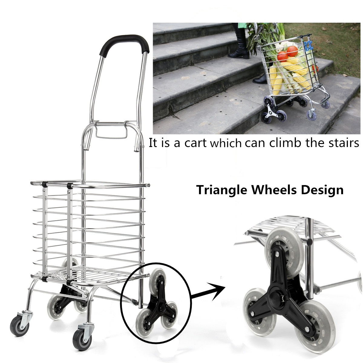 Folding-Portable-Stair-Climbing-Shopping-Cart-Trolley-Ladder-Climb-Eight-Wheels-1395296