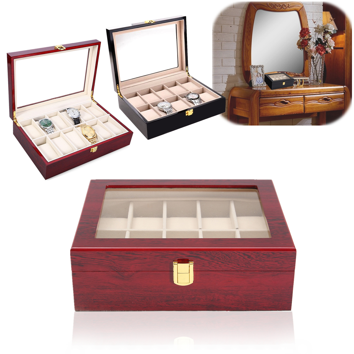 10-Grids-Retro-Red-Wooden-Watch-Display-Case-Durable-Packaging-Holder-Jewelry-Collection-Storage-Wat-1304875