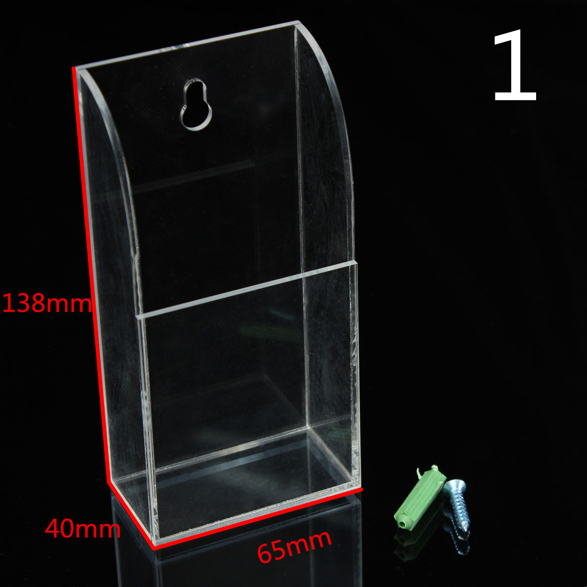 Acrylic-TV-Air-Conditioner-Remote-Control-Holder-Case-Wall-Mount-Storage-Box-1025937