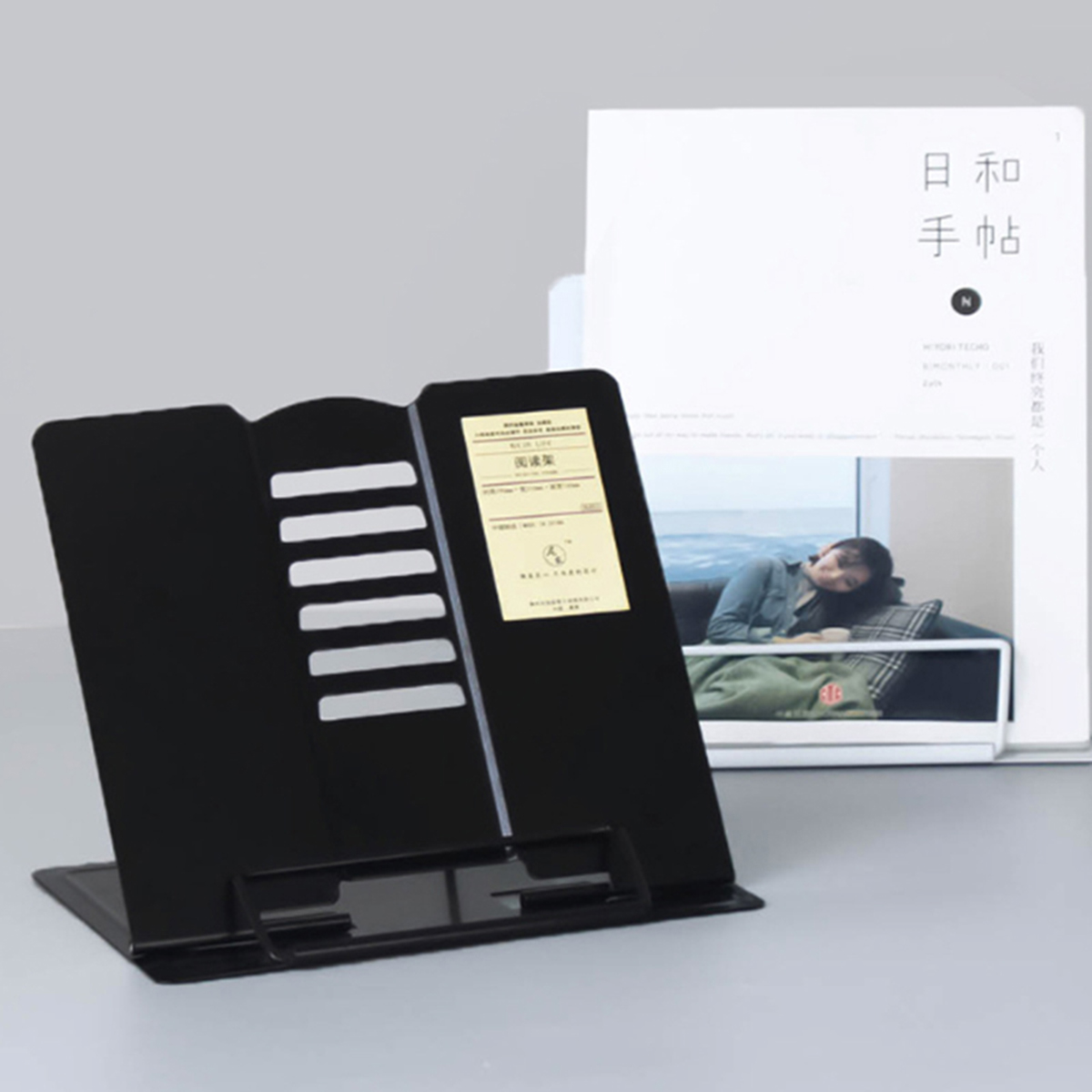 Book-Stand-Cookbook-Holder-For-Desk-Reading-Rest-Textbook-Display-Tabletop-Plastic-Board-1406587