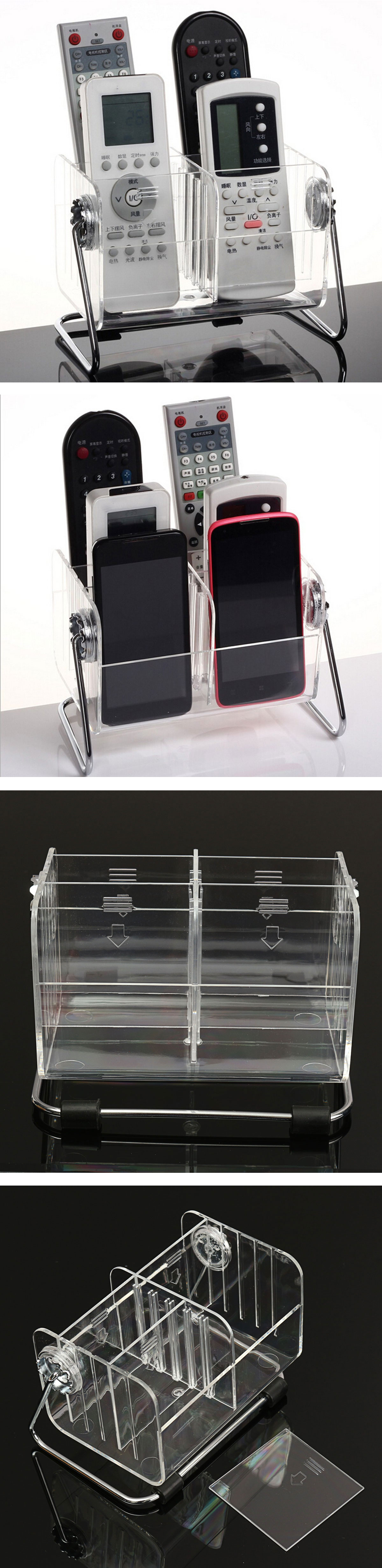 Desktop-Clear-TV-Remote-Control-Mobile-Phone-Organizer-Storage-Box-Stand-Holder-Transparent-Case-1028988