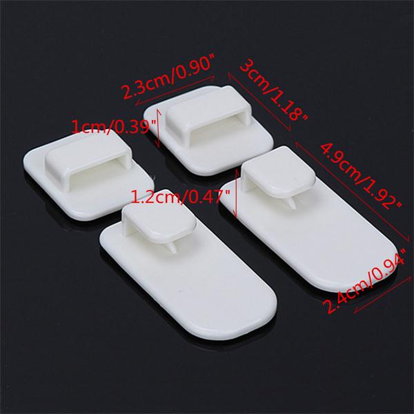 2-Set-TV-Remote-Control-Air-Conditioning-Sticky-Hook-Self-Adhesive-Strong-Hanger-Holder-Wall-Sensor-995911