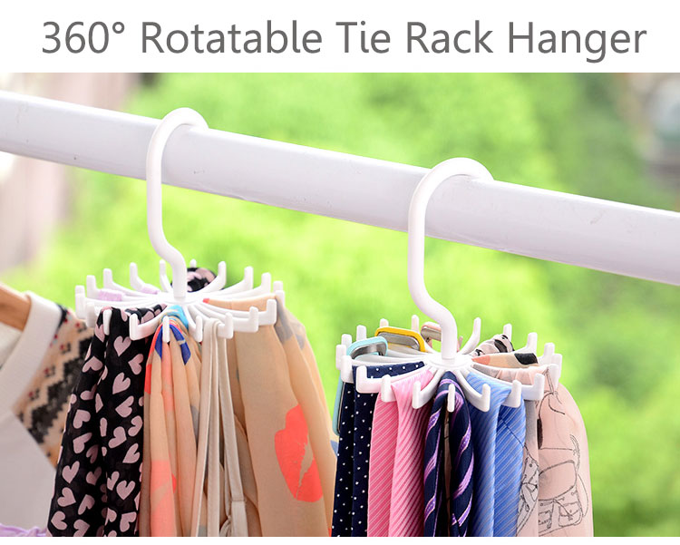 2pcs-360deg-Rotatable-Tie-Hanger-Rack-Adjustable-Neck-Ties-Silk-Scarf-Storage-Hook-Organizer-1069503