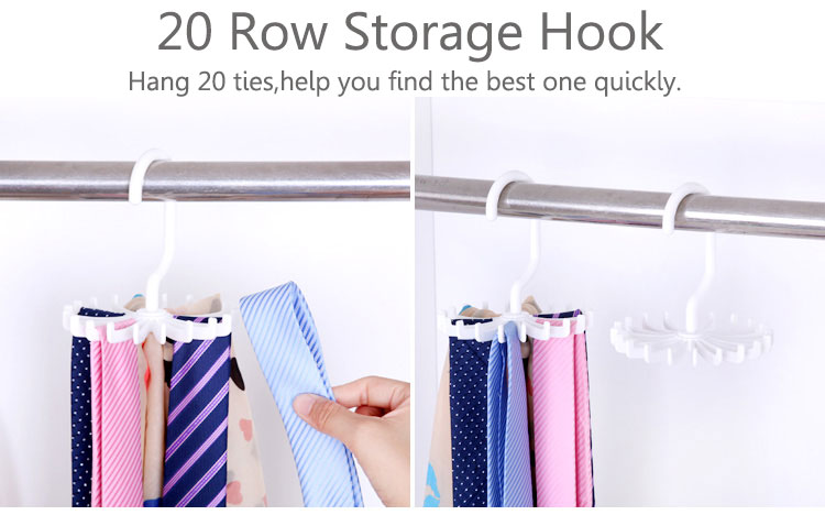 2pcs-360deg-Rotatable-Tie-Hanger-Rack-Adjustable-Neck-Ties-Silk-Scarf-Storage-Hook-Organizer-1069503