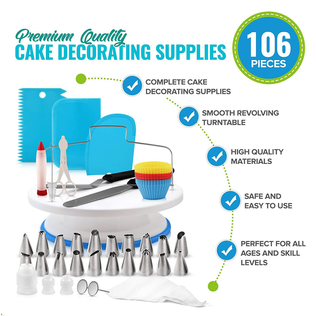 106Pcs-28cm-Cake-Turntable-Rotating-Decorating-Flower-Icing-Piping-Nozzles-Baking-Mold-Set-1382857