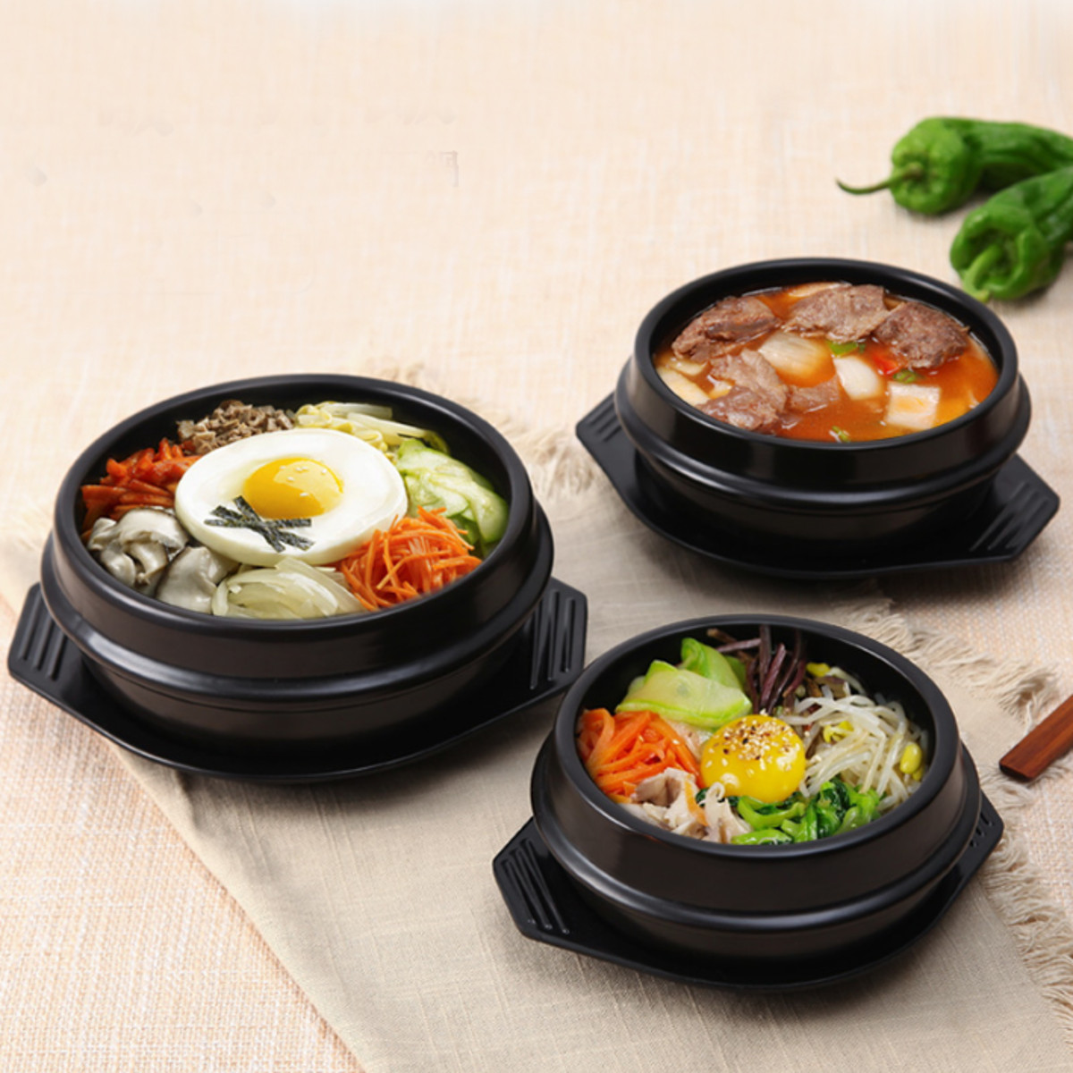 Korean-DOLSOT-Bowl-Big-Sized-Earthenware-Stone-Pot-Bibimbap-Cooking--Trivet-Set-Rice-Bowl-1312437