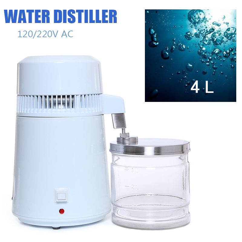 120V220V-AC-4L-Water-Distiller-Pure-Purifier-Filter-Stainless-Steel-750W-USEU-1338396