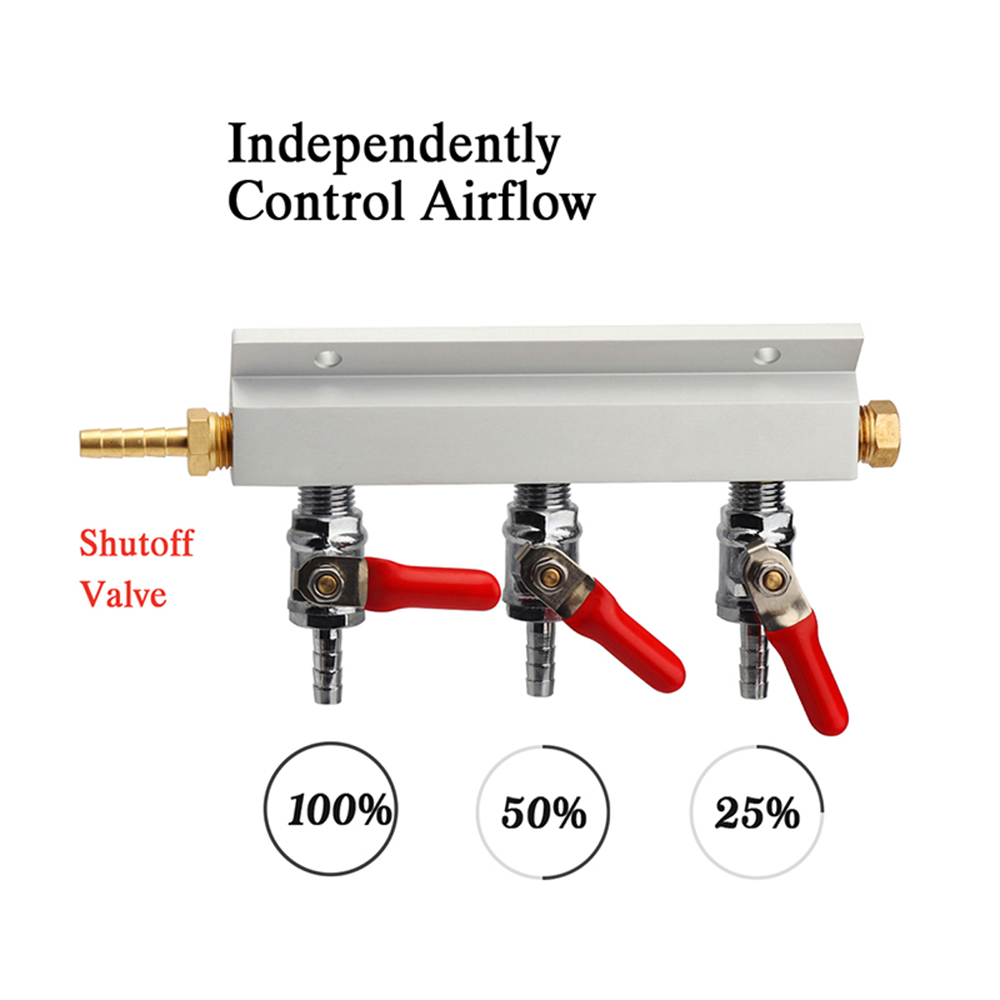 3-Way-CO2-Gas-Distribution-Block-Manifold-With-7mm-Hose-Barb-Wine-Making-Tools-Draft-Beer-Dispense-1381346