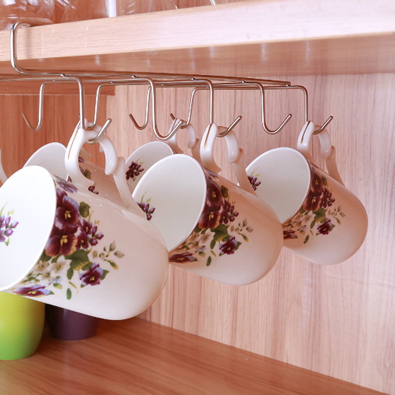 12-Hooks-Stainless-Steel-Kitchen-Storage-Rack-Cupboard-Hanging-Hook-Shelf-Dish-Hanger-Chest-Storage-1140379