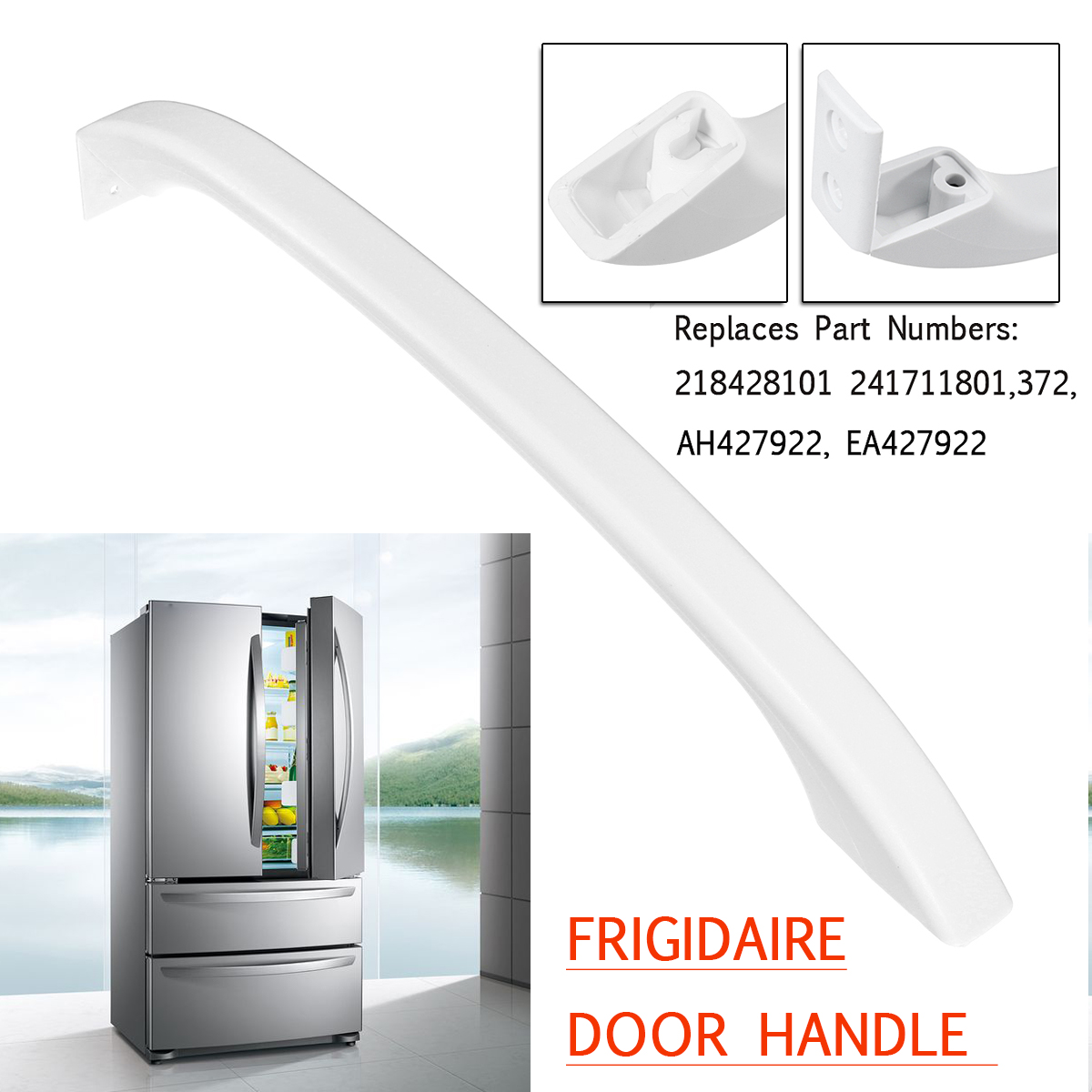 218428101-White-Door-Handle-Replace-For-Frigidaire-Refrigerator-PS427922-LP16133-1347552