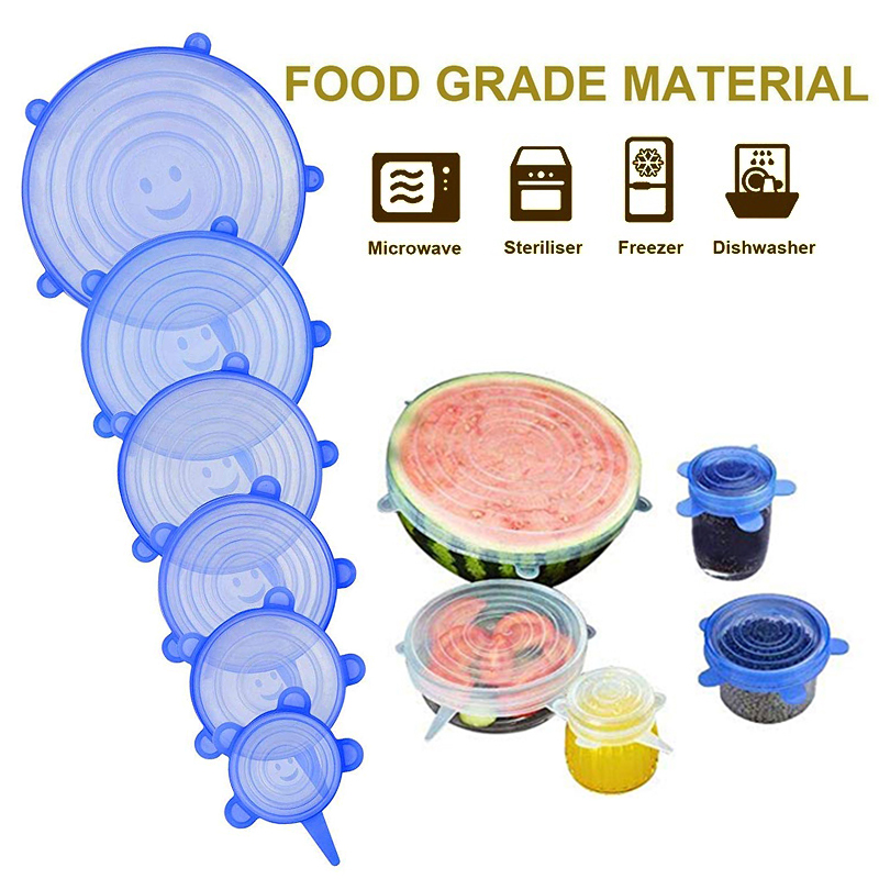 6PCS-Reusable-Food-Cover-Fresh-Keeping-Sealing-Stretch-Lid-Kitchen-Storage-Container-Silicone-Lid-1397386