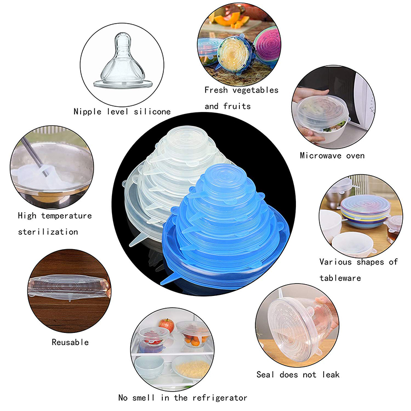 6PCS-Reusable-Food-Cover-Fresh-Keeping-Sealing-Stretch-Lid-Kitchen-Storage-Container-Silicone-Lid-1397386