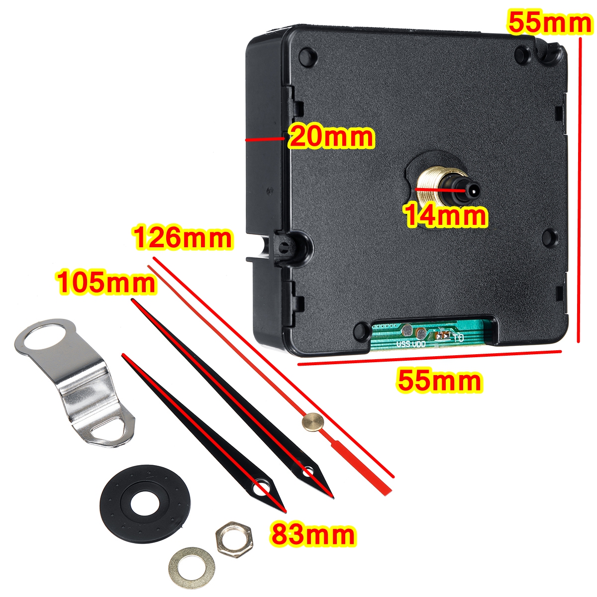 Atomic-Radio-Controlled-Silent-Clock-Movement-DIY-Kit-Germany-DCF-Signal-1463600