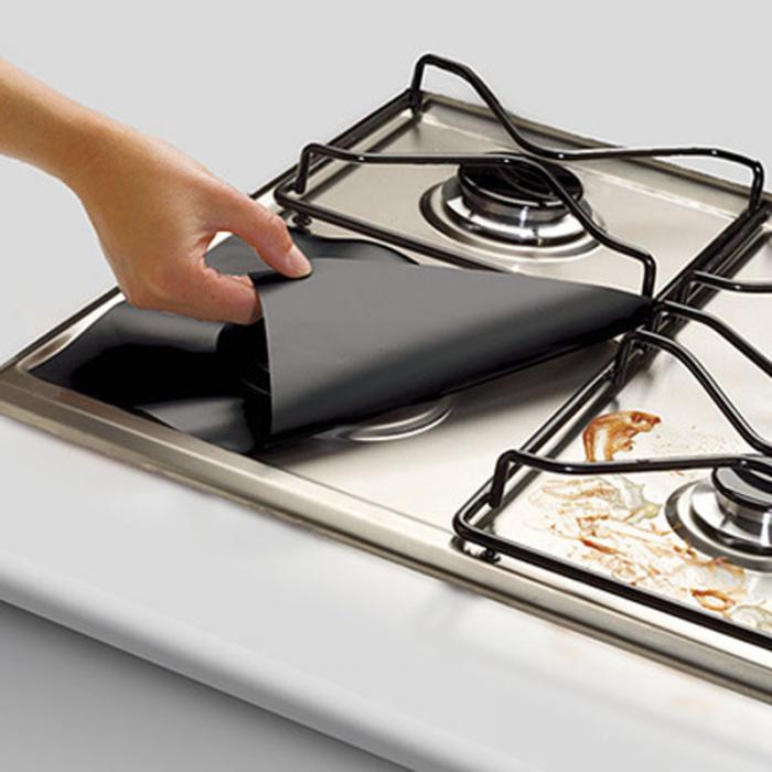 Honana-4PCS-Kitchen-Reusable-Aluminum-Foil-Gas-Stove-Burner-Cover-Protector-Liner-Clean-Mat-Pad-1089027
