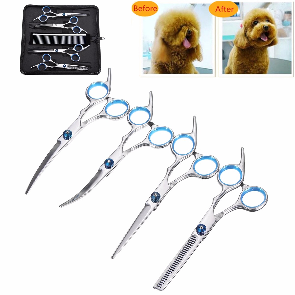 7PcsLot-Dog-Cat-Grooming-Scissors-Set-Straight-Curved-Cutting-Thinning-Shears-Kit-Puppy-Hair-Trimmer-1276737