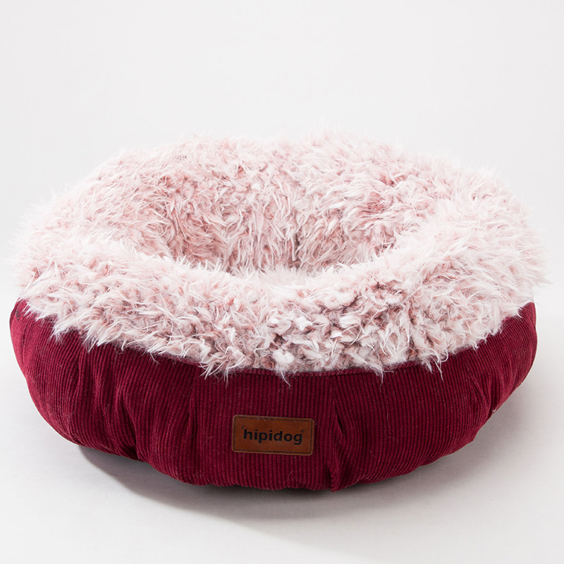 Cozy-Solid-Fleece-Round-Pet-Bed-Anit-skip-Pet-Dog-Basket-Kennel-Cat-Dog-Bed-For-Medium-And-Samll-Dog-1385250