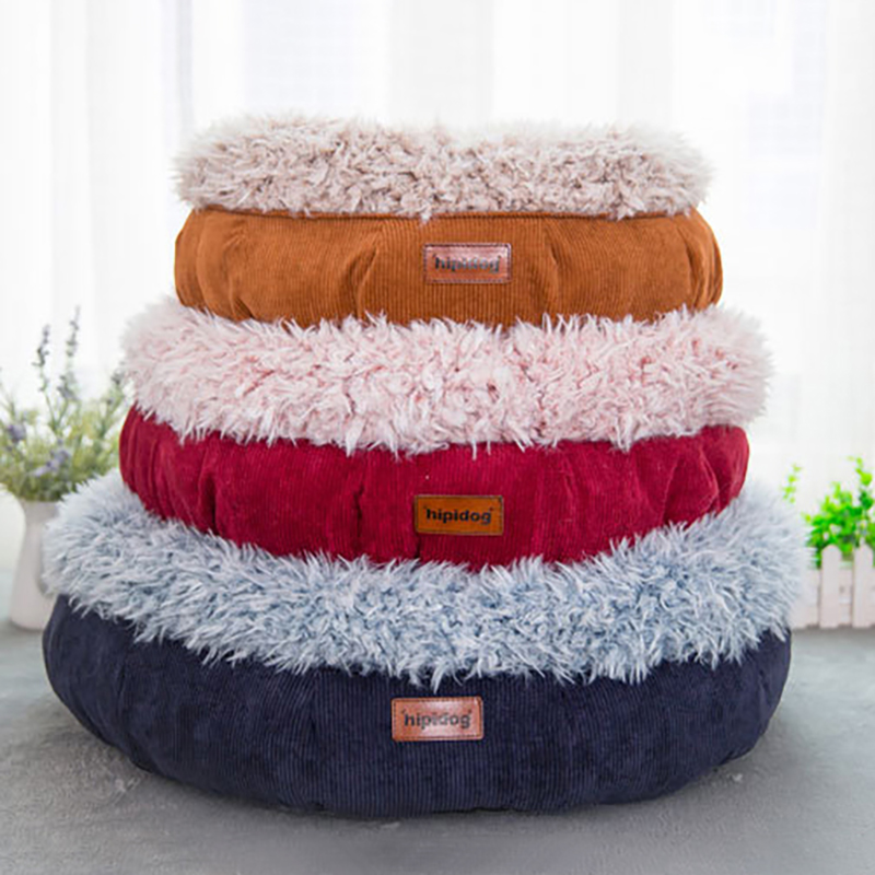 Cozy-Solid-Fleece-Round-Pet-Bed-Anit-skip-Pet-Dog-Basket-Kennel-Cat-Dog-Bed-For-Medium-And-Samll-Dog-1385250