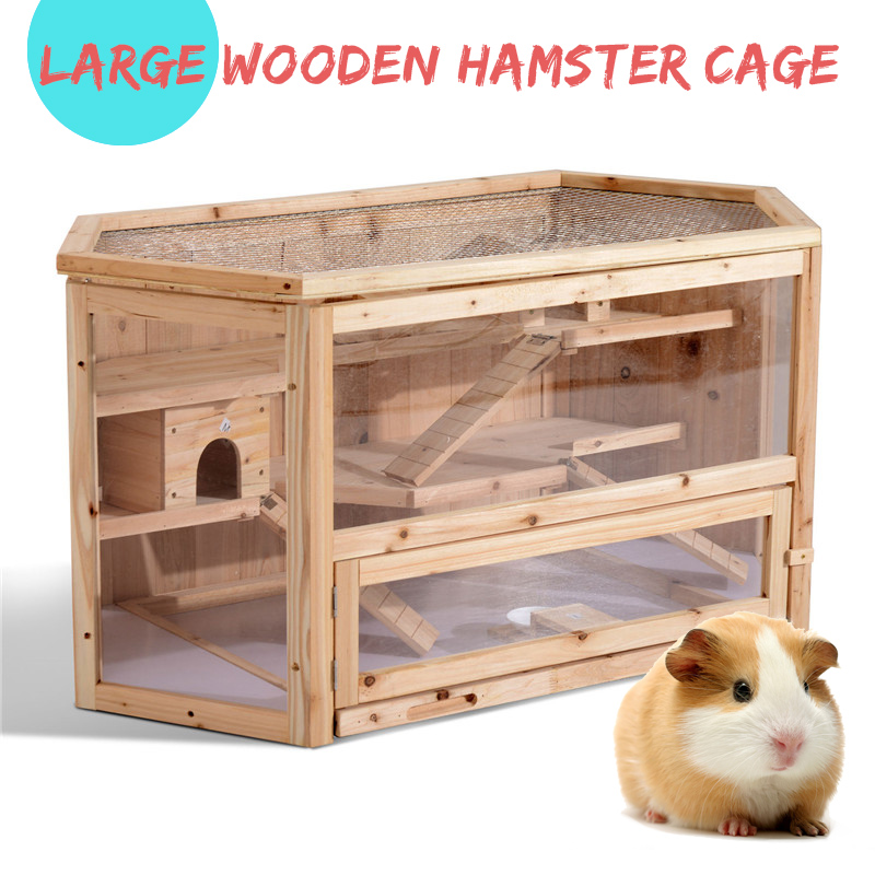 3-Tier-Wooden-Hamster-Cage-House-Rodent-Mouse-Pet-Small-Animal-Wood-Layers-Kit-1207096
