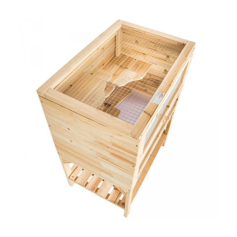 Wooden-3-Tiers-Hamster-Cage-Wood-House-Pet-Mouse-Small-Animals-Rats-Exercise-1210951