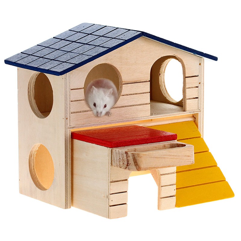 Wooden-Bed-House-Cave-Two-layer-Villa-for-Small-Animal-Hamster-Rat-1215841