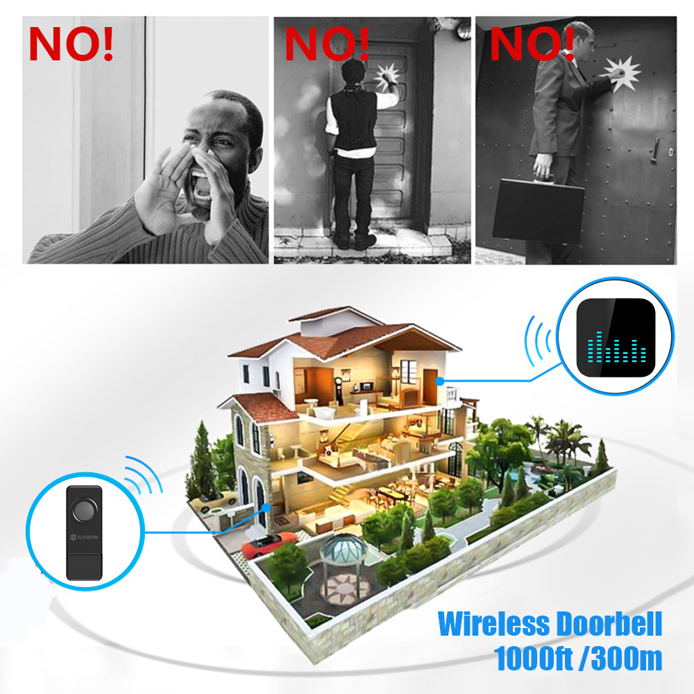 AUGIENB-Electronic-Wireless-Waterproof-300M-Long-Range-56-LED-Flash-Doorbell-with-52-Chimes-for-Home-1305682