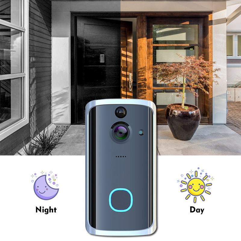 Bakeey-M7-720P-166deg-Wireless-Smart-WIFI-Video-Doorbell-Smart-Home-Two-way-Audio-Remote-Security-Al-1440330