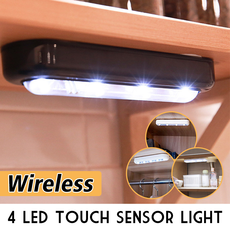 Bakeey-4-LED-Tough-Sensor-Wireless-Night-Light-Automatic-Lamp-1457230
