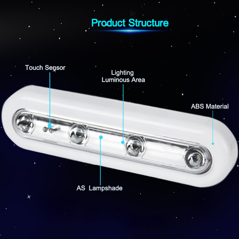 Bakeey-4-LED-Tough-Sensor-Wireless-Night-Light-Automatic-Lamp-1457230