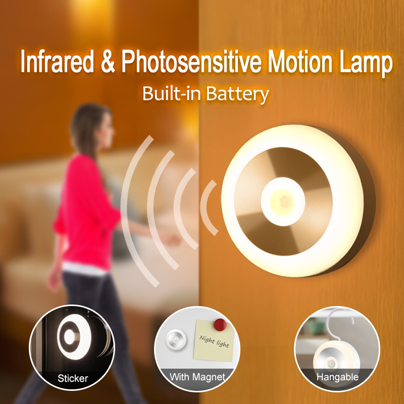 Bakeey-PIR-Motion-LED-Sensor-Night-Light-Rechargeable-Lamp-1460834