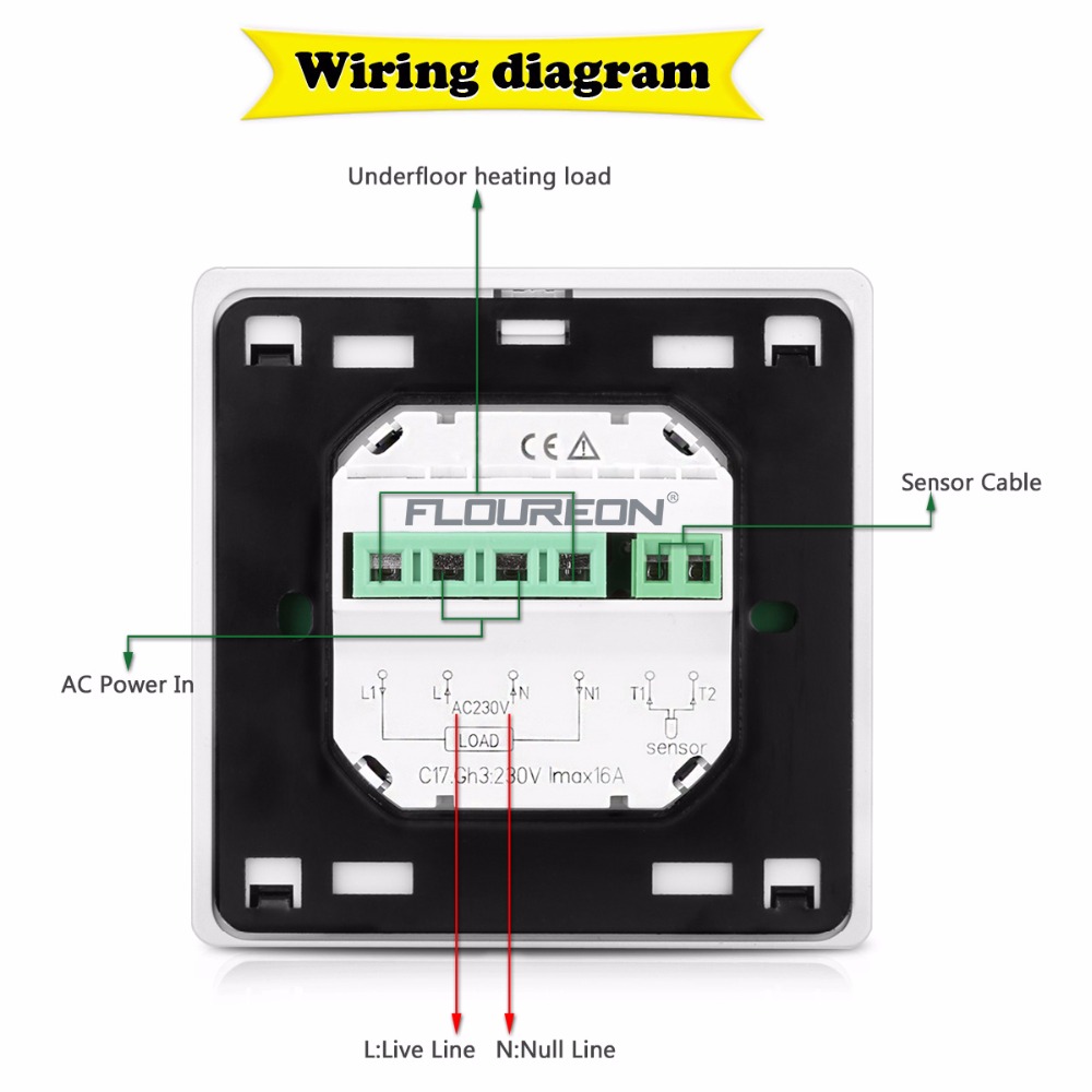 LCD-Touch-Screen-Wall-Floor-Thermostat-85-250V-16A-Weekly-Programmable-Automatic-Temperature-Control-1210873