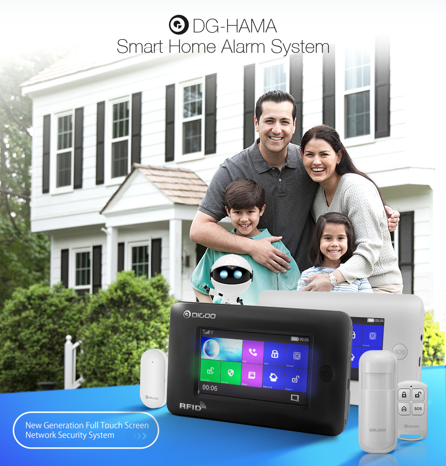 DIGOO-DG-HAMA-All-Touch-Screen-Alexa-Version-433MHz-2GampGSMampWIFI-DIY-Smart-Home-Security-Alarm-Sy-1275518