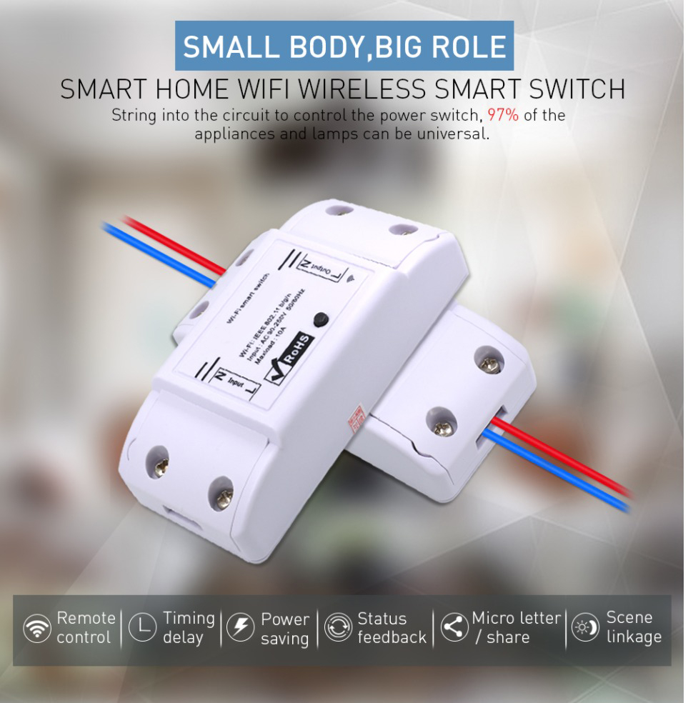 Bakeey-10A-2200W-AC90-250V-DIY-WIFI-Wireless-Switch-Socket-Smart-Home-Module-Work-with-Tuya-Smart-Li-1456063