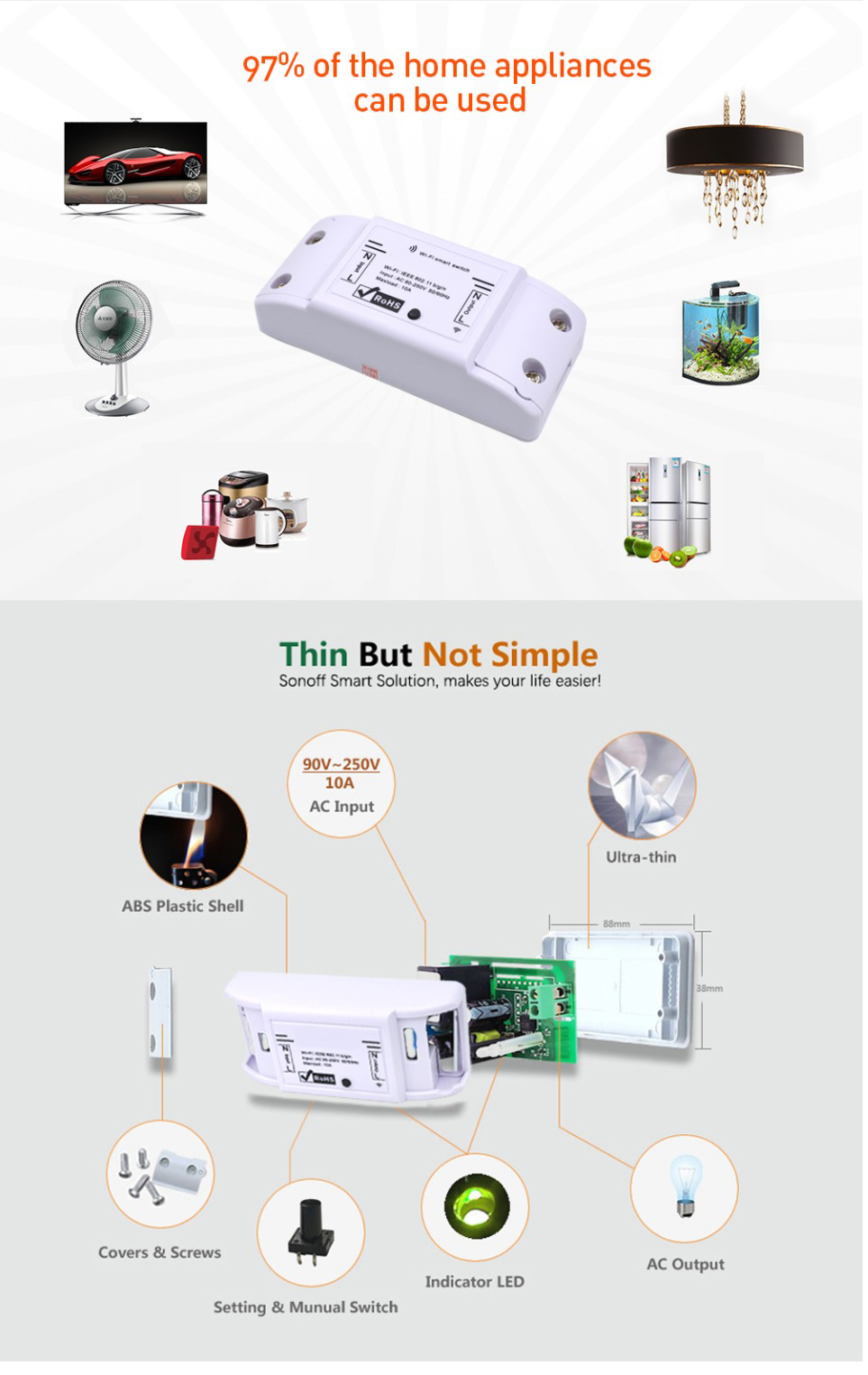 Bakeey-10A-2200W-AC90-250V-DIY-WIFI-Wireless-Switch-Socket-Smart-Home-Module-Work-with-Tuya-Smart-Li-1456063