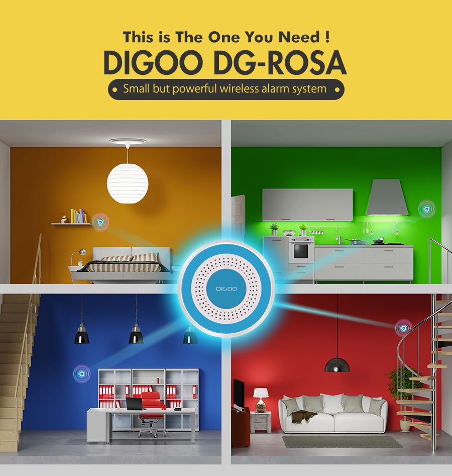 Digoo-DG-ROSA-433MHz-Wireless-DIY-Standalone-Alarm-Siren-Multi-function-Home-Security-Alarm-Systems--1169577