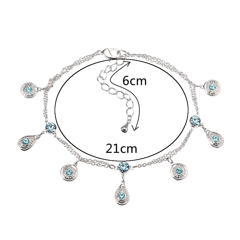 JASSYreg-Fine-Anklet-Platinum-Plated-Lake-Blue-Rhinestone-New-Fashion-Bracelet-Jewelry-for-Women-1164043