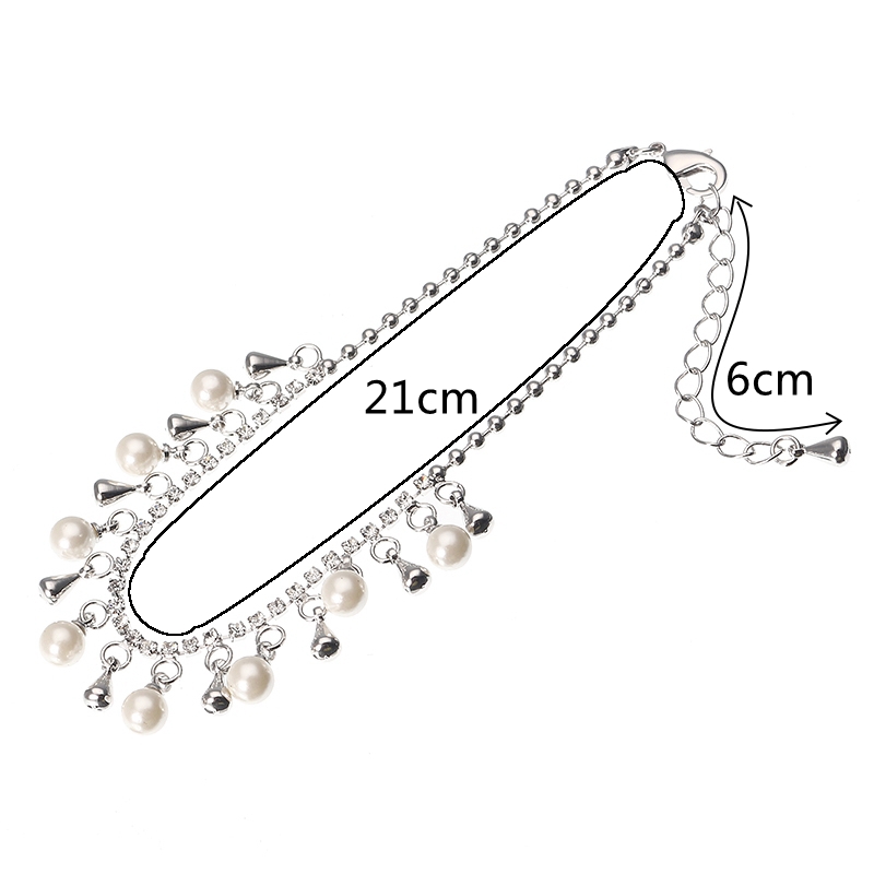 JASSYreg-Platinum-Plated-Rhinestone-Fine-Anklet-Elegant-Artificial-Pearl-Clothing-Accessories-1165392