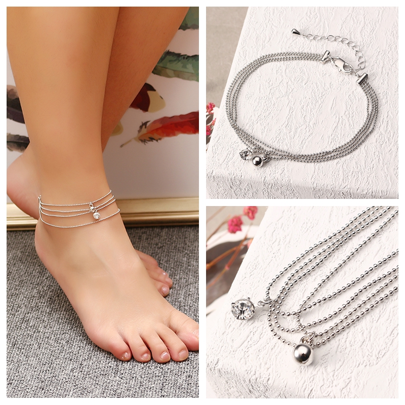 JASSYreg-Platinum-Plated-Rhinestone-Multilayer-Simple-Foot-Chain-Anklet-Fine-Jewelry-for-Women-1167495