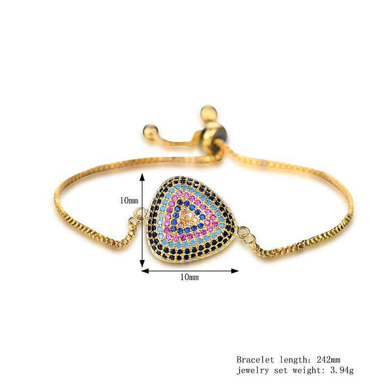 Exquisite-Triangle-Colorful-Zircon-Bracelet-Adjustable-Metal-Cuff-Chain-1155259