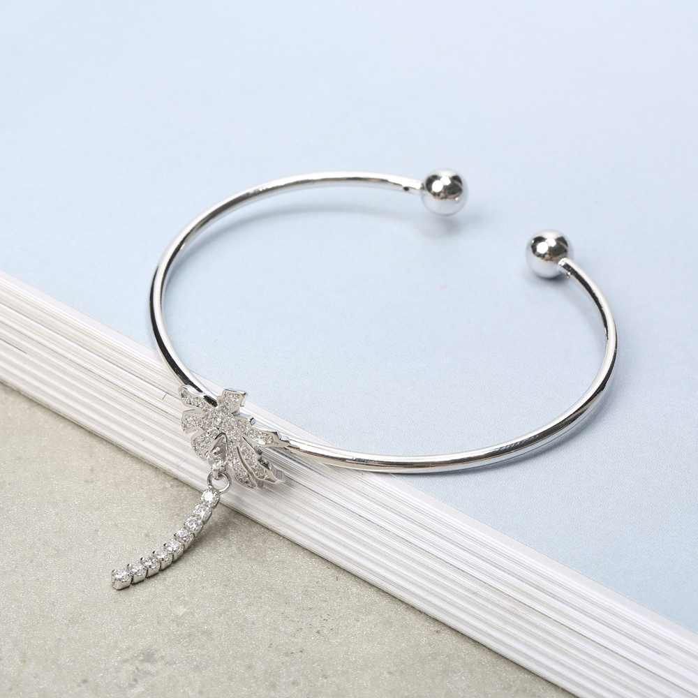 JASSYreg-925-Sterling-Silver-Womens-Bangle-Bracelet-Trendy-Coconut-Tree-Charm-Silver-Bracelet-1303229