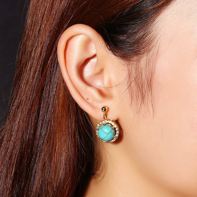 JASSYreg-4-Pairs-Earrings-Luxury-Gold-Platinum-Plated-Turquoise-Flower-Zircon-Drop-Women-Jewelry-1169891