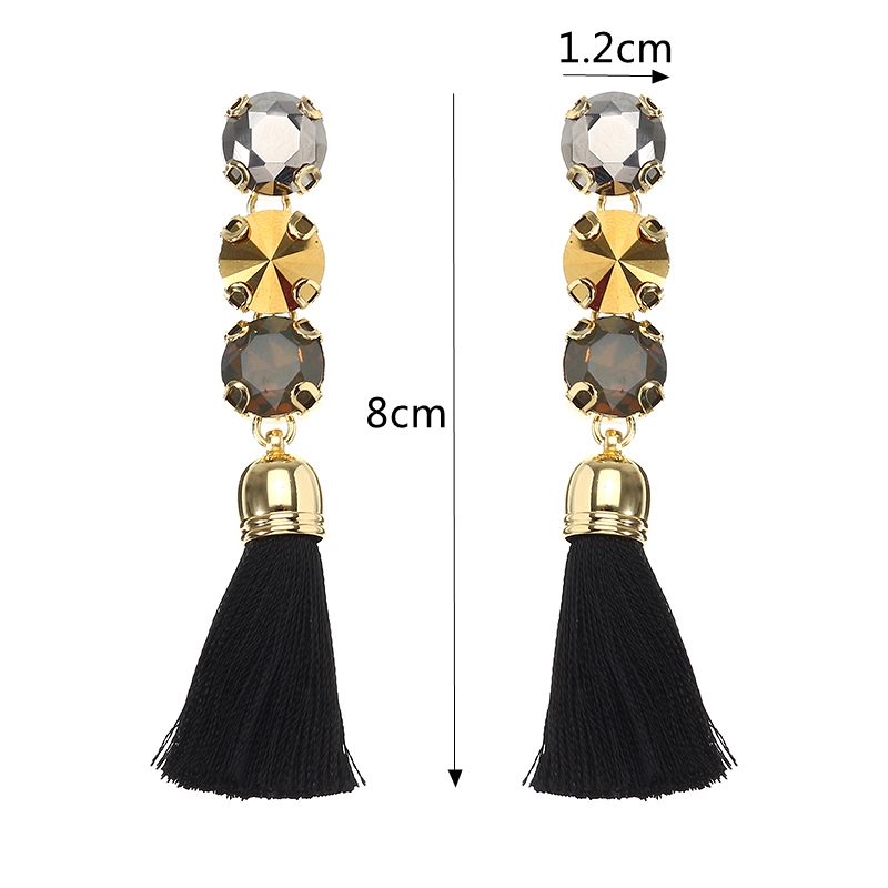 JASSYreg-Elegant-Luxury-18K-Gold-Plated-Crystal-Black-Tassel-Ear-Drop-for-Women-1205608