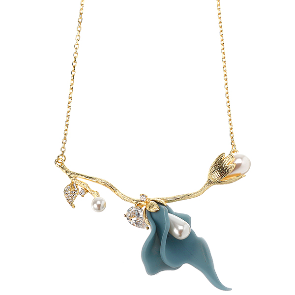 JASSYreg-18K-Gold-Plated-Fine-Jewelry-Set-Blue-Flower-Necklace-Pearls-Crystal-Rhinestones-Earrings-1280525