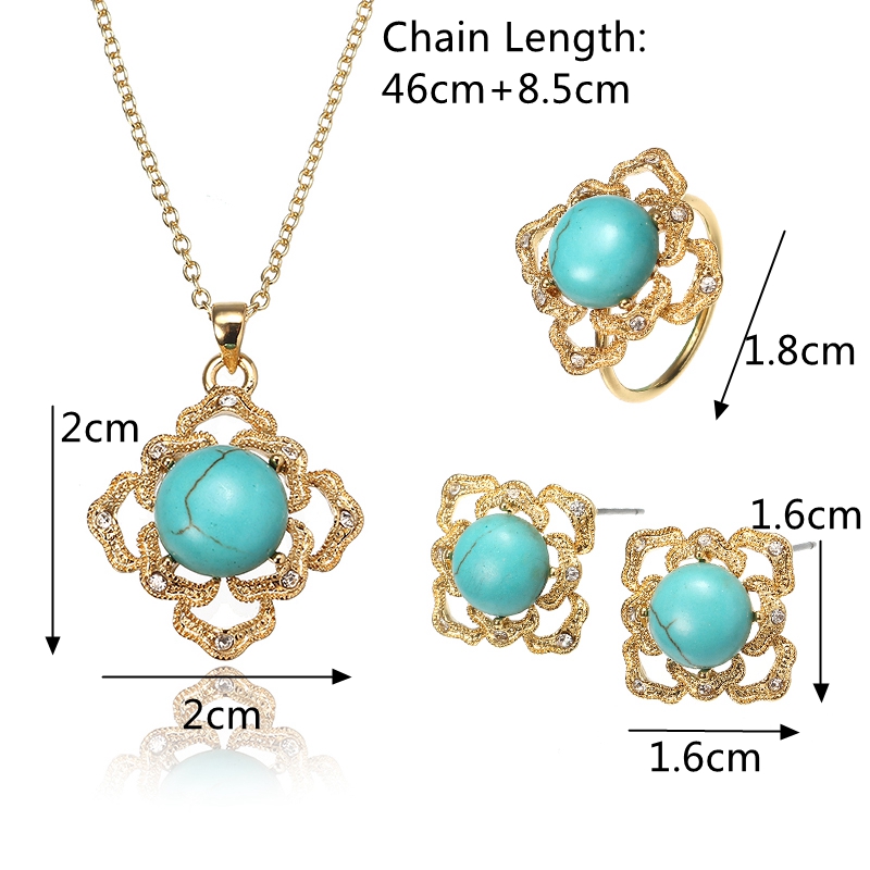 JASSYreg-Elegant-18K-Gold-Plated-Turquoise-Jewelry-Set-Vintage-Necklace-Ring-Earrings-for-Women-1162933
