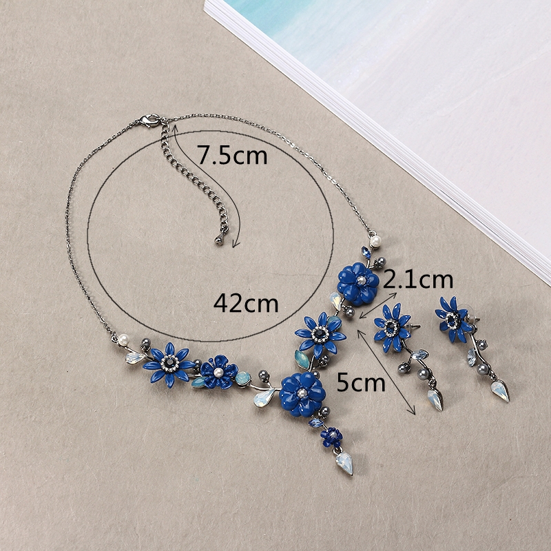 JASSYreg-Elegant-Royal-Blue-Jewelry-Set-Flower-Crystal-Pearl-Necklace-Earrings-1208930
