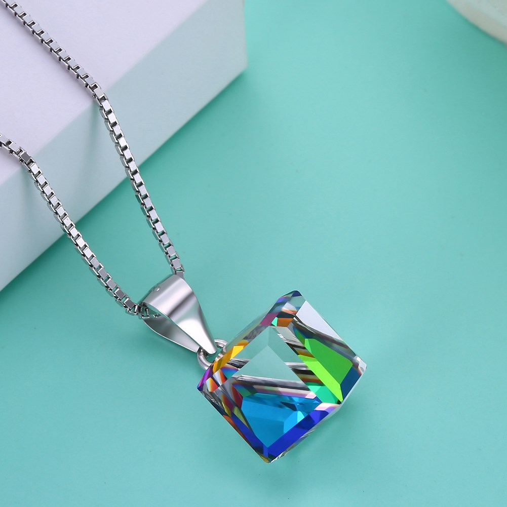 925-Sterling-Silver-Colorful-Shining-Cube-Crystal-Necklace-Silver-Charm-Necklace-for-Women-1318015